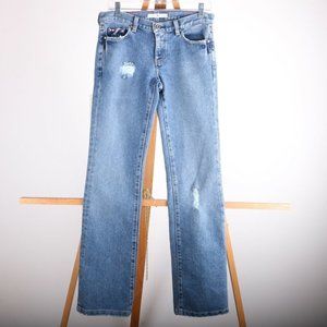 Tommy Hilfiger Distressed Medium Wash Jeans Women's 2